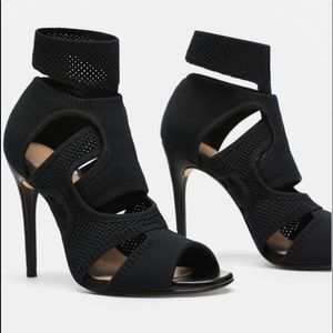 Zara FABRIC WRAPAROUND SANDALS STRAPPY SOCK STYLE